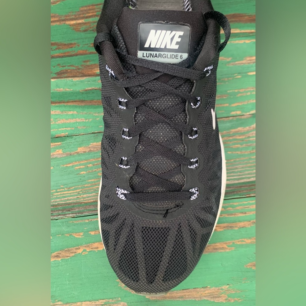 NIKE Womens Sz 8 Shoes Lunarglide 6 Sneaker 654434-001 Dynamic Support Running - Picture 8 of 16